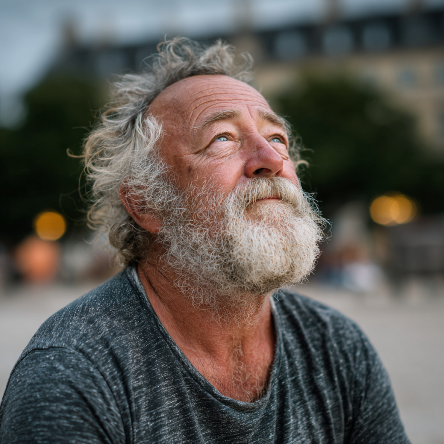 Tapasztalt jóga oktató idős tanítvánnyal